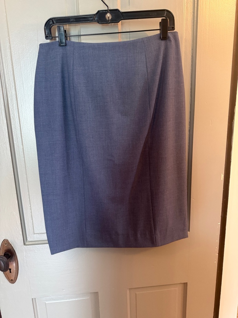 Alex Marie Slate Blue Pencil Skirt